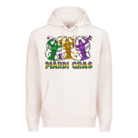 Pale Pink mardi gras crawfish Premium Hoodie - LillyAllenDesigns