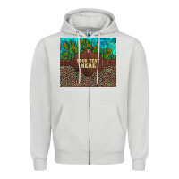 Dove Grey preview custom cactus and sunflowers leopard turquoise Zipper Hoodie - Artiststas