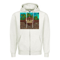 Oatmeal Heather preview custom cactus and sunflowers leopard turquoise Zipper Hoodie - Artiststas