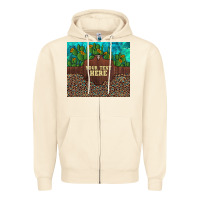 Sandshell preview custom cactus and sunflowers leopard turquoise Zipper Hoodie - Artiststas