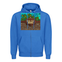 True Royal preview custom cactus and sunflowers leopard turquoise Zipper Hoodie - Artiststas