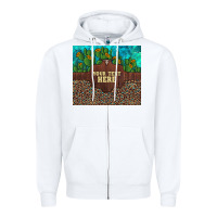 White preview custom cactus and sunflowers leopard turquoise Zipper Hoodie - Artiststas
