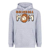 Heather Grey baseball mom Heavyweight Hoodie - MaliasSmallBusiness