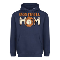 Navy baseball mom Heavyweight Hoodie - MaliasSmallBusiness