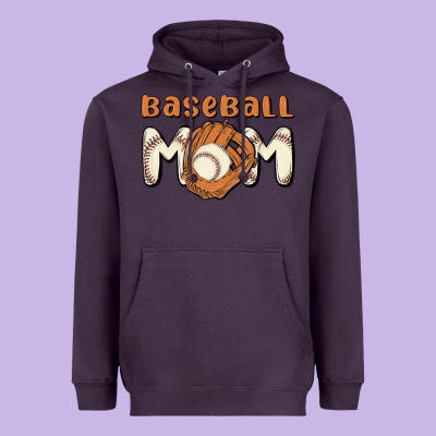 Baseball Mom Heavyweight Hoodie Designed By Maliassmallbusiness
