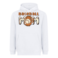White baseball mom Heavyweight Hoodie - MaliasSmallBusiness