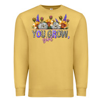 Antique Gold you grow girl Premium Sweatshirt - NancyCooperArtShop
