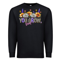 Black you grow girl Premium Sweatshirt - NancyCooperArtShop