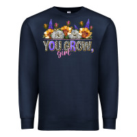Navy you grow girl Premium Sweatshirt - NancyCooperArtShop