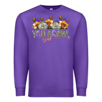 Purple you grow girl Premium Sweatshirt - NancyCooperArtShop
