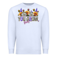 White you grow girl Premium Sweatshirt - NancyCooperArtShop