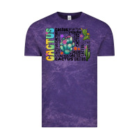 Cloud Purple cactus Vintage Tee - CowhideDigitalArt