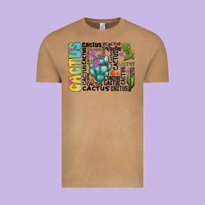 Cactus Vintage Tee Designed By Cowhidedigitalart
