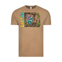 Vintage Coffee cactus Vintage Tee - CowhideDigitalArt