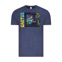 Vintage Denim cactus Vintage Tee - CowhideDigitalArt