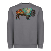 Storm aztec bison Heavyweight Sweatshirt - RanaPortraitStore