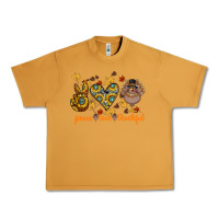 Peanut Butter Peace Love Thankful Urban Heavy Tee - CowhideDigitalArt