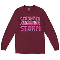 Burgundy stronger than the storm Long Sleeve Tee - Artiststas