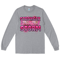 Heather Grey stronger than the storm Long Sleeve Tee - Artiststas