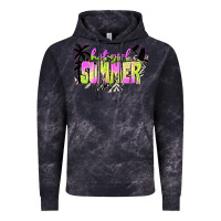 Cloud Black hot girl summer with palms Vintage Hoodie - texasbilliewilder