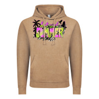 Vintage Coffee hot girl summer with palms Vintage Hoodie - texasbilliewilder