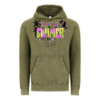 Vintage Olive hot girl summer with palms Vintage Hoodie - texasbilliewilder