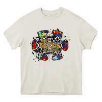 Cream love needs no words 2 Heavy Core Tee - RacoonDesign