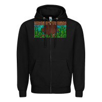 Black western cactus leopard and turquoise custom nametext license plate Zipper Hoodie - Artiststas