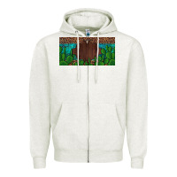 Oatmeal Heather western cactus leopard and turquoise custom nametext license plate Zipper Hoodie - Artiststas