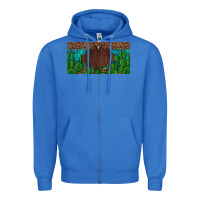 True Royal western cactus leopard and turquoise custom nametext license plate Zipper Hoodie - Artiststas