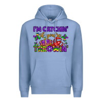 Colony Blue i m catchin if you re throwin Premium Hoodie - LillyAllenDesigns
