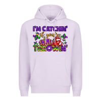 Lilac i m catchin if you re throwin Premium Hoodie - LillyAllenDesigns