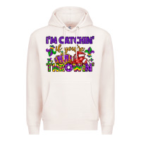 Pale Pink i m catchin if you re throwin Premium Hoodie - LillyAllenDesigns