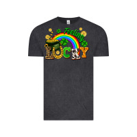 Vintage Black feeling lucky Vintage Tee - FaDigitalArtStudio