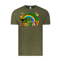 Vintage Olive feeling lucky Vintage Tee - FaDigitalArtStudio
