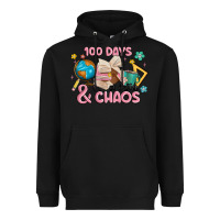 Black 100 days of coffe and chaos Heavyweight Hoodie - MaliasSmallBusiness