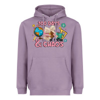 Lavender 100 days of coffe and chaos Heavyweight Hoodie - MaliasSmallBusiness