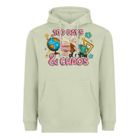Matcha 100 days of coffe and chaos Heavyweight Hoodie - MaliasSmallBusiness