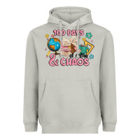 Moon Dust 100 days of coffe and chaos Heavyweight Hoodie - MaliasSmallBusiness
