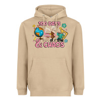 Mushroom 100 days of coffe and chaos Heavyweight Hoodie - MaliasSmallBusiness