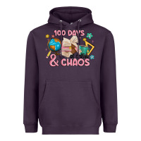 Plum 100 days of coffe and chaos Heavyweight Hoodie - MaliasSmallBusiness