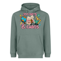 Sage 100 days of coffe and chaos Heavyweight Hoodie - MaliasSmallBusiness