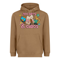 Toasted Coconut 100 days of coffe and chaos Heavyweight Hoodie - MaliasSmallBusiness