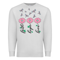 Dove Grey faith hope love Premium Sweatshirt - MaliasSmallBusiness