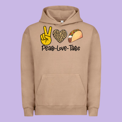 Peare Love Tacos Urban Hoodie Designed By Bettercallsaul