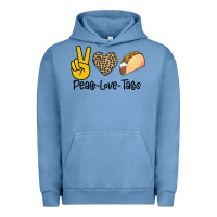 Pigment Pebble Blue Peare Love Tacos Urban Hoodie - Bettercallsaul