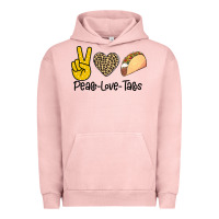 Pigment Salmon Peare Love Tacos Urban Hoodie - Bettercallsaul