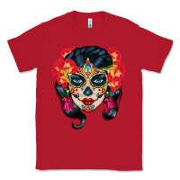 Red sugar skull Classic Tee - BundleAndBundleShop