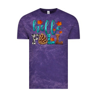 Cloud Purple hello fall Vintage Tee - HRA Design Shop