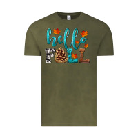 Vintage Olive hello fall Vintage Tee - HRA Design Shop